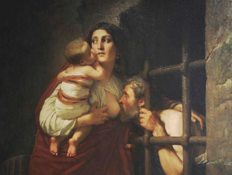Daughter breastfeeding her father starving in Prison – A European Emotional Story