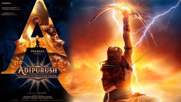 Adipurush first-look poster: Prabhas transforms into Lord Ram, shoots for the sky in Om Raut’s epic visual spectacle